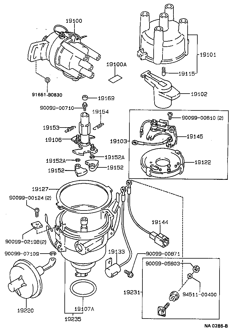 19100-16160 DISTRIBUTOR ASSY product image
