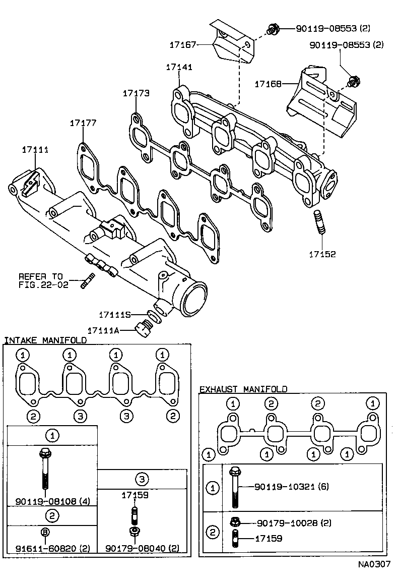 17118-74110 STAY, MANIFOLD product image