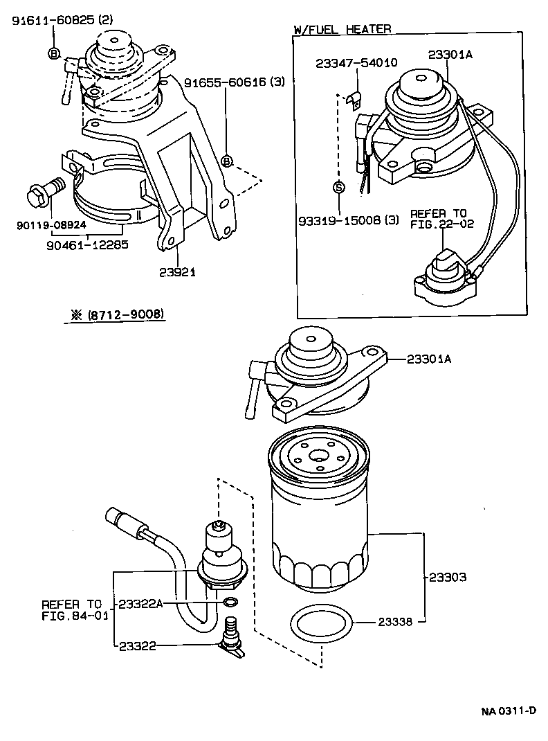 90929-01215 SUPPORT, FUEL FILTER product image