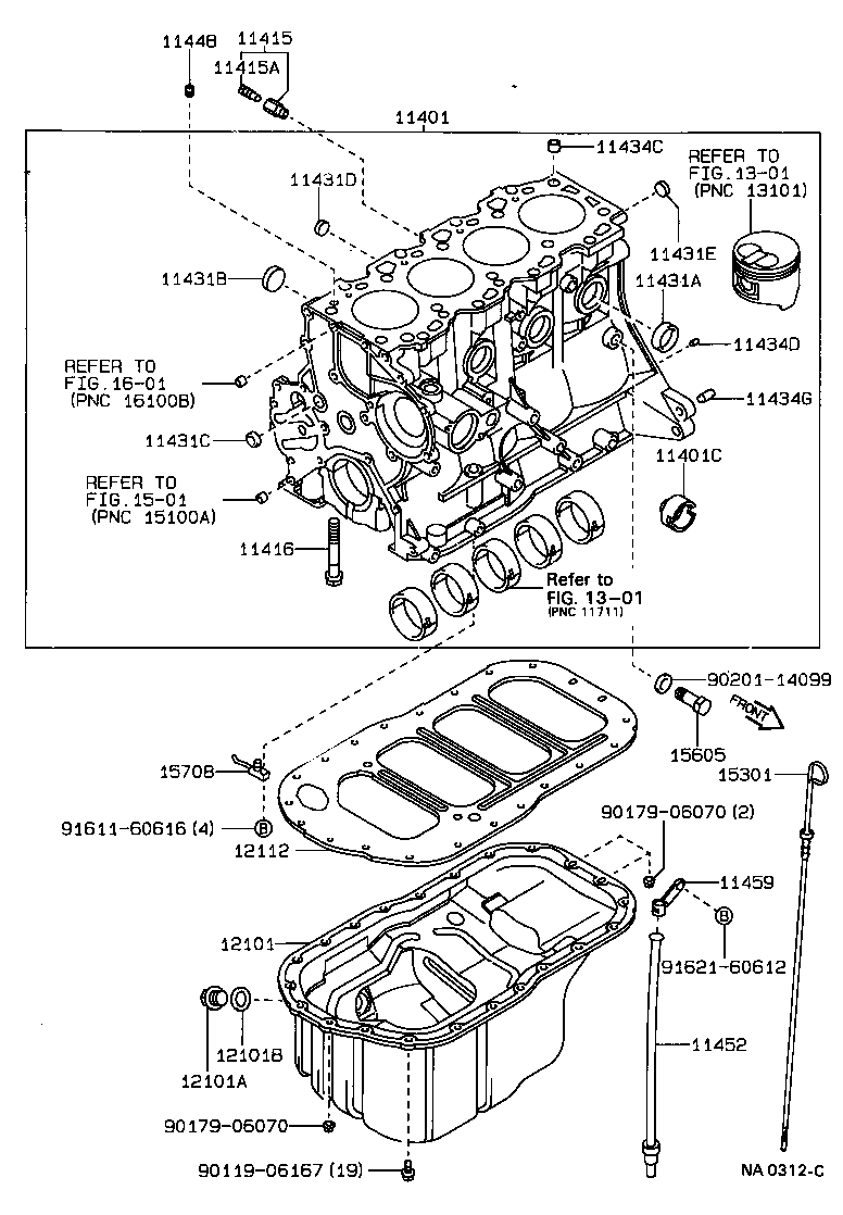 11401-79188 BLOCK SUB-ASSY, CYLINDER product image