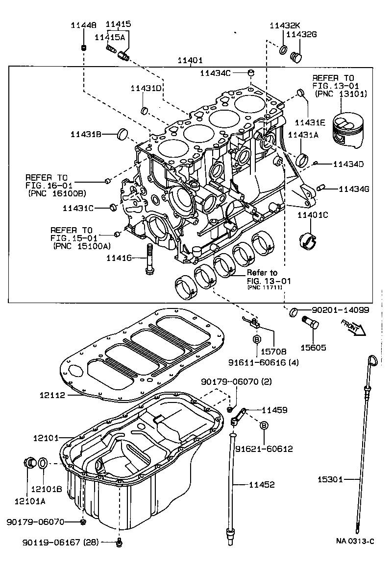 11401-79626 BLOCK SUB-ASSY, CYLINDER product image