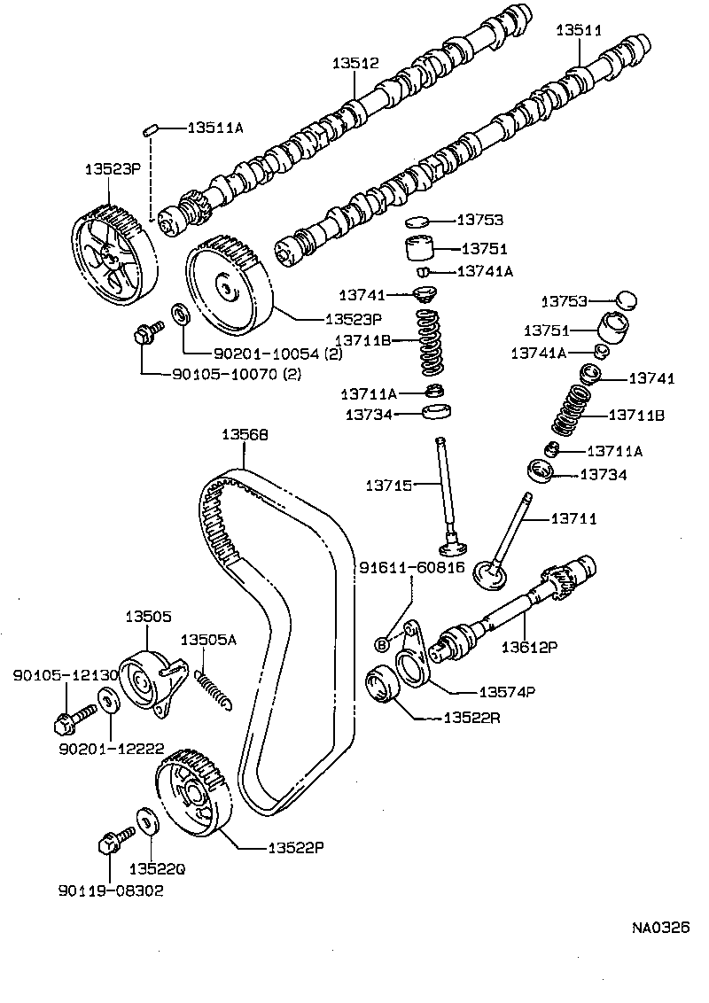 13501-88342 CAMSHAFT product image
