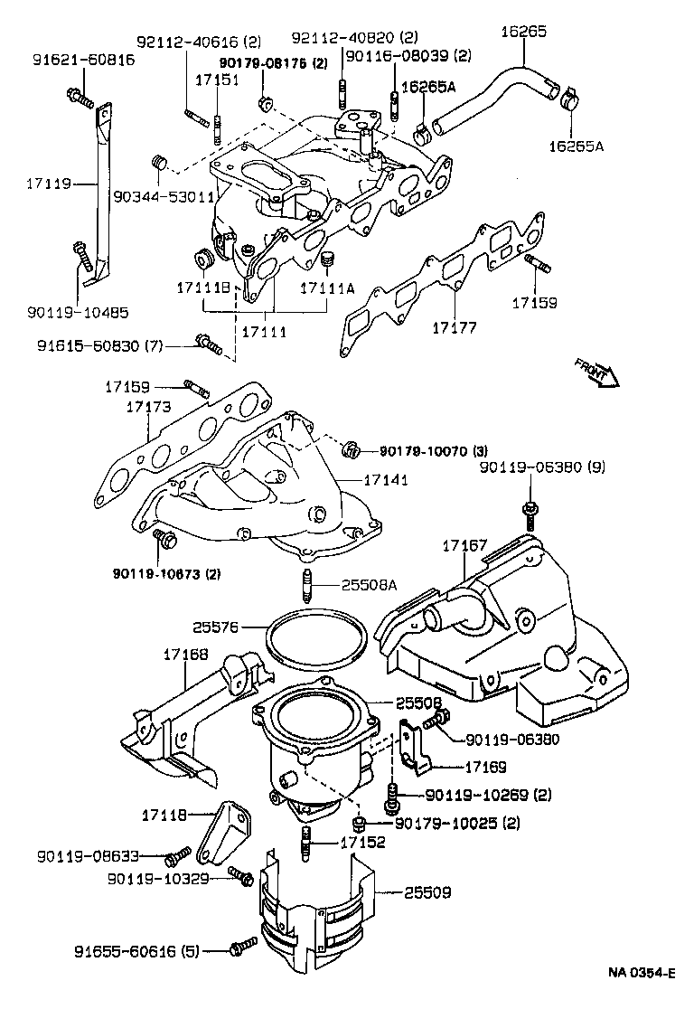 17118-74090 STAY, MANIFOLD product image