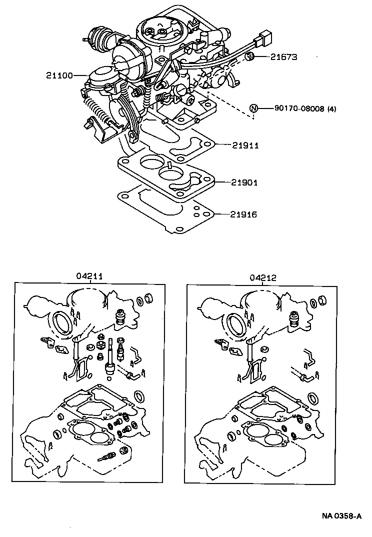 04211-16201 CARBURETOR KIT product image