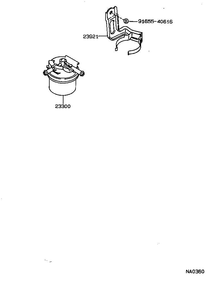 23921-64150 SUPPORT, FUEL FILTER product image