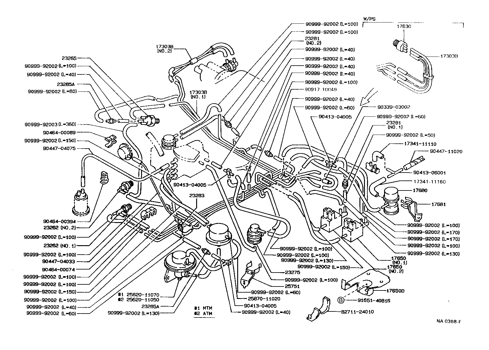 17344-74020 HOSE, NO.4(FOR IDLE-UP) product image