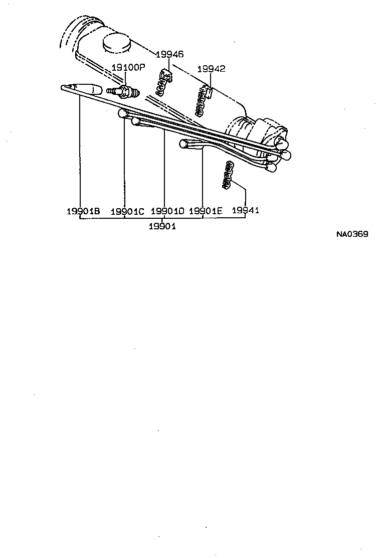 90919-12922 CORD, SPARK PLUG RESISTIVE, NO.1 product image