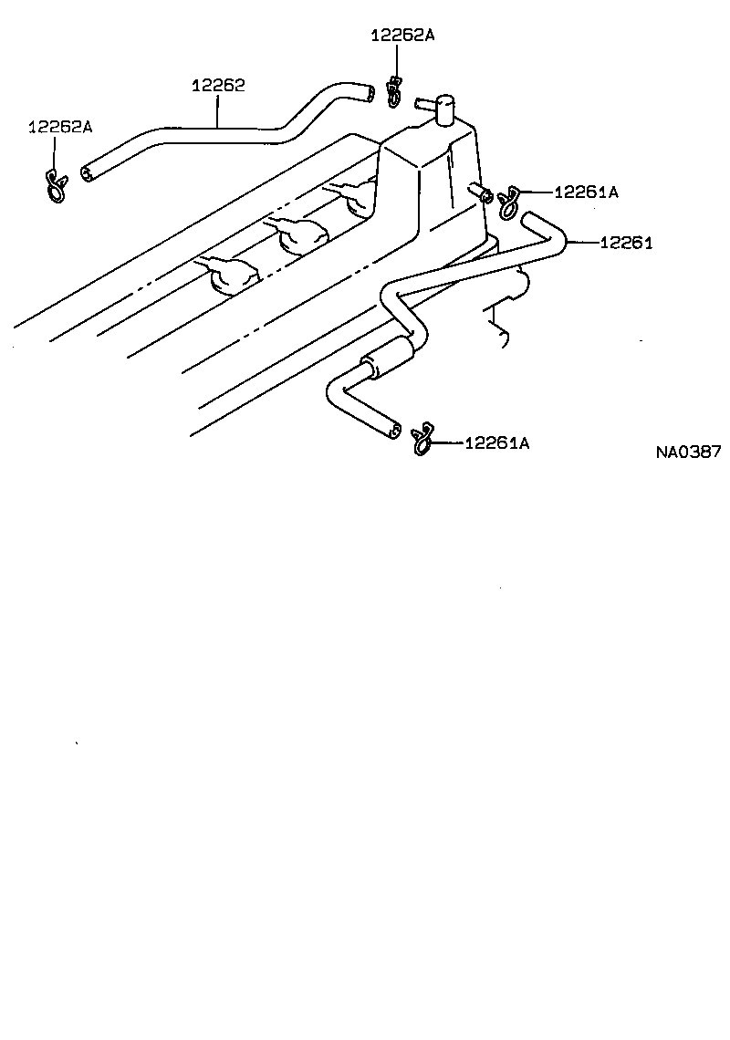 12263-88401 HOSE, VENTILATION, NO.3 product image