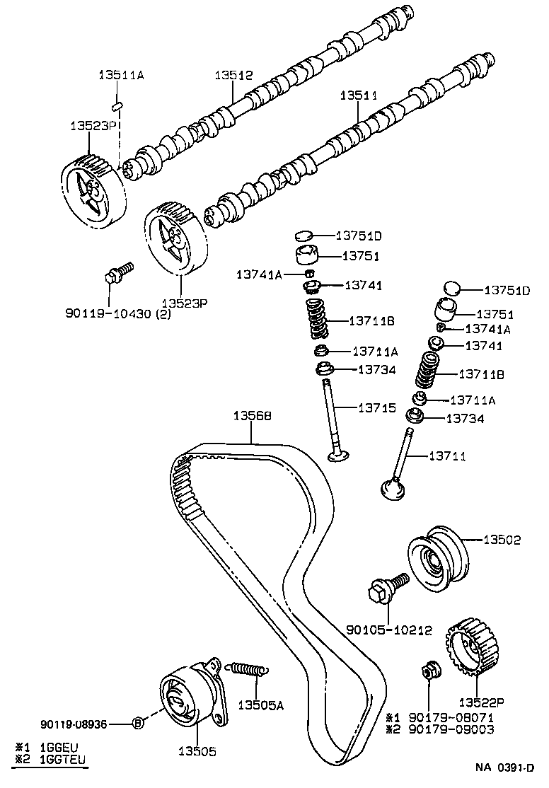 13501-88342 CAMSHAFT product image