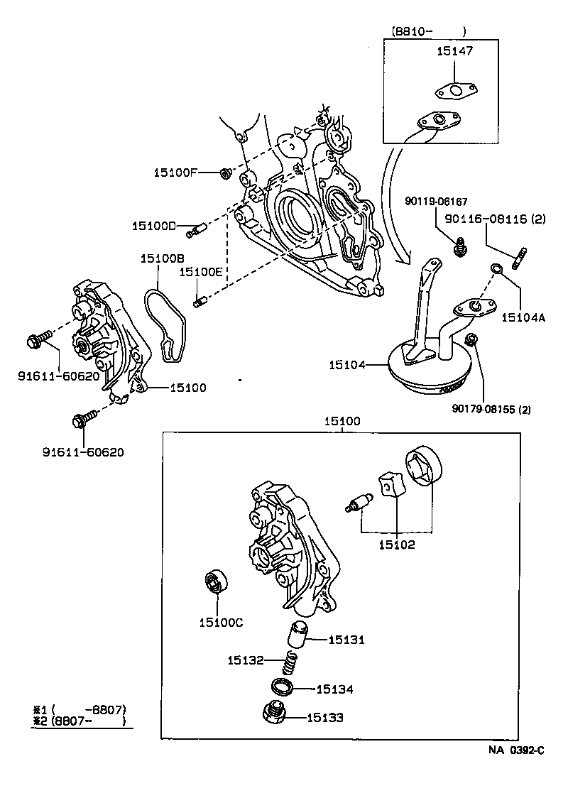 15100-46030 PUMP ASSY, OIL product image