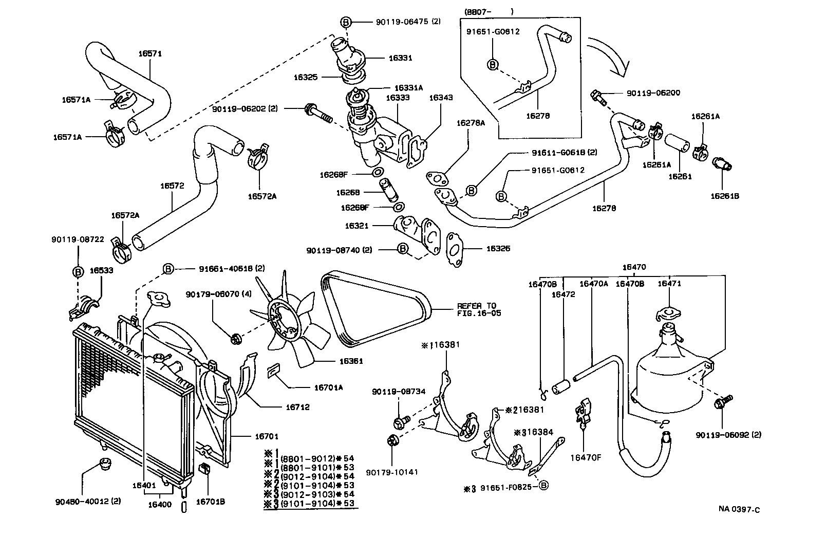 16400-70241 RADIATOR ASSY product image