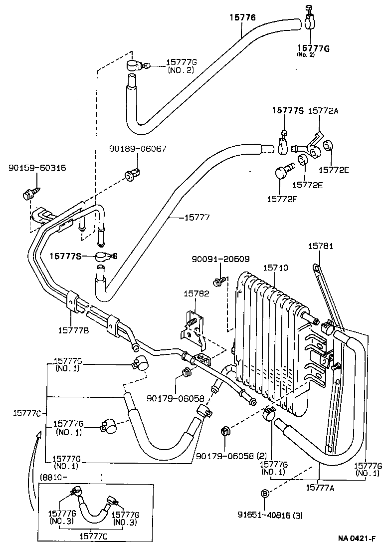 15781-15020 BRACKET, OIL COOLER, NO.1 product image