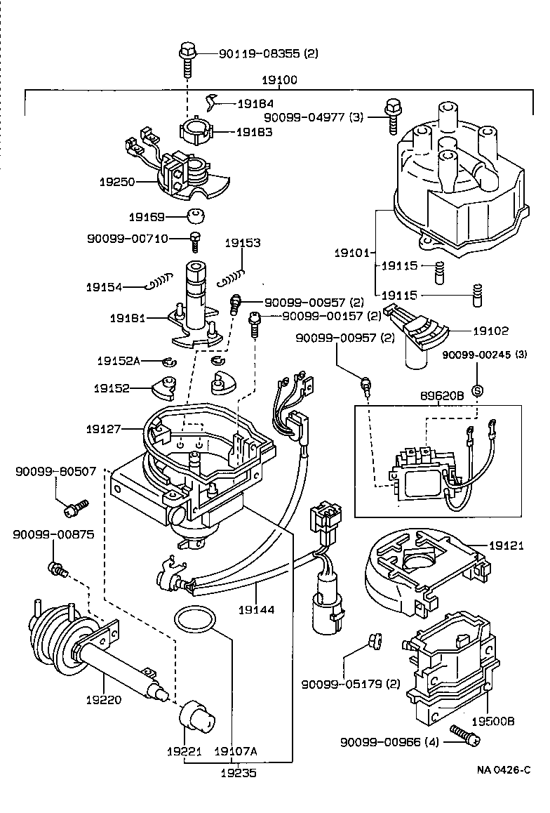 19235-74030 HOUSING, DISTRIBUTOR product image