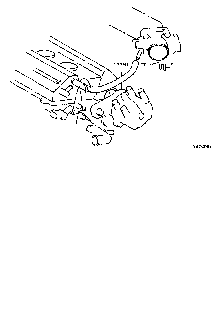 12204-74010 VALVE SUB-ASSY, VENTILATION product image