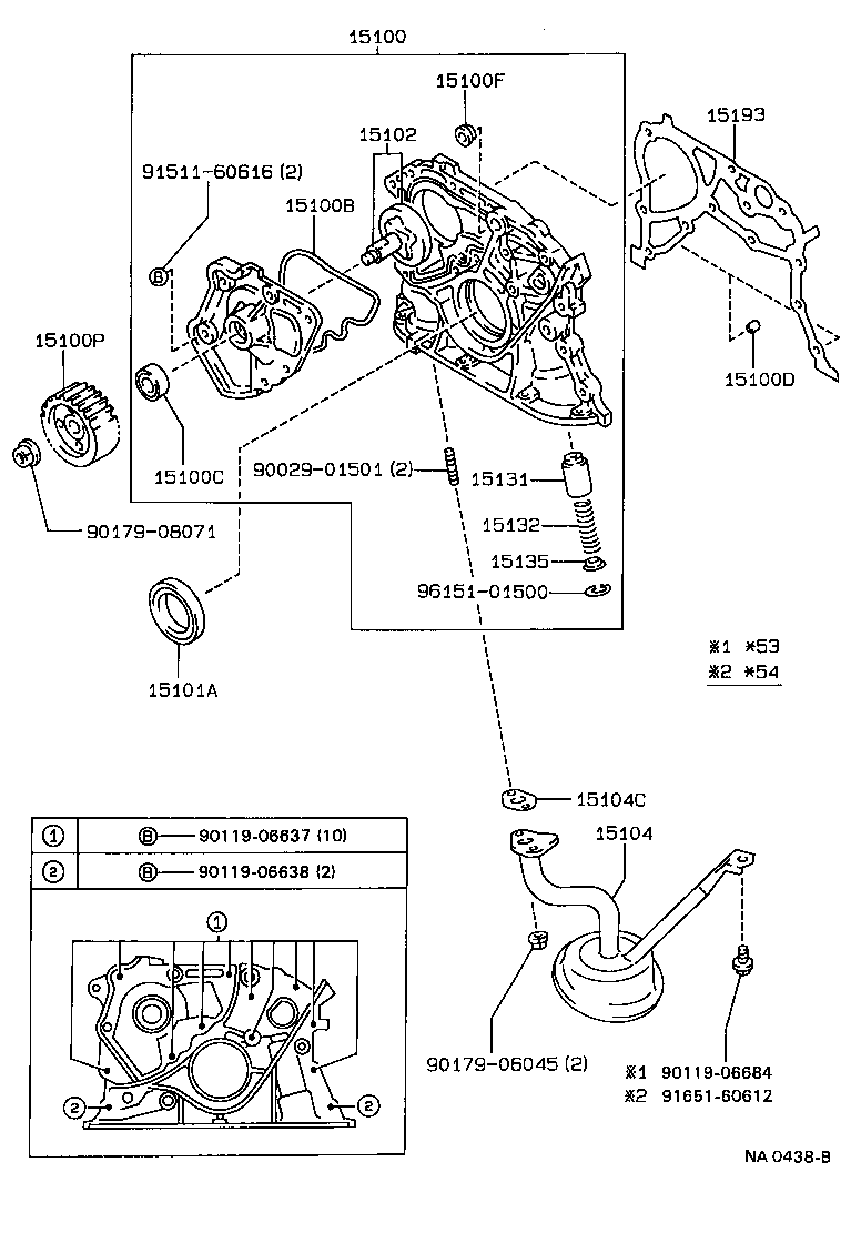 15104-11030 STRAINER SUB-ASSY, OIL product image