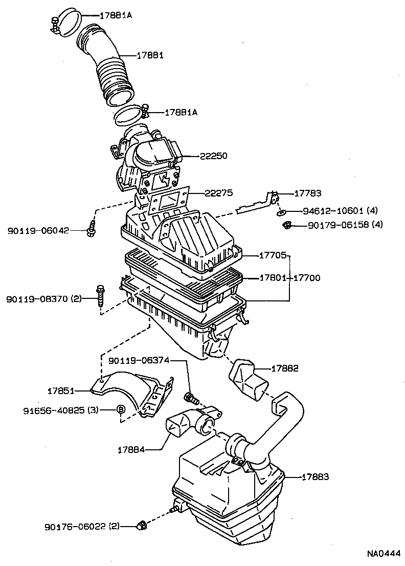 17700-74200 CLEANER ASSY, AIR product image