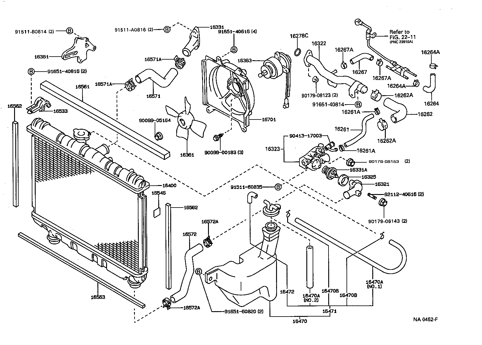 16261-16010 HOSE, WATER BY-PASS product image