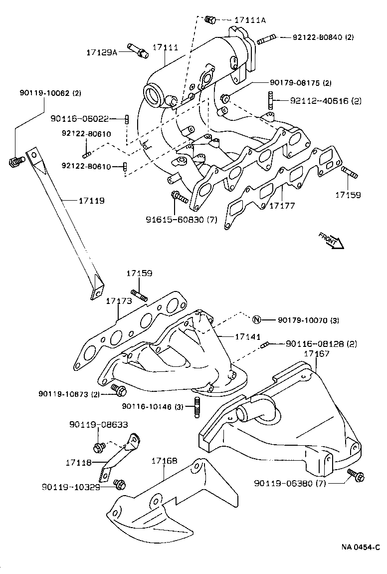 17101-16120 MANIFOLD, INTAKE product image