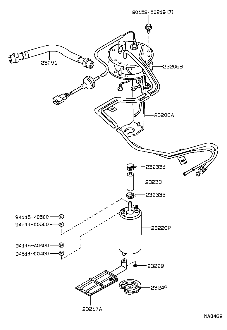 23209-16030 INJECTOR ASSY, FUEL product image