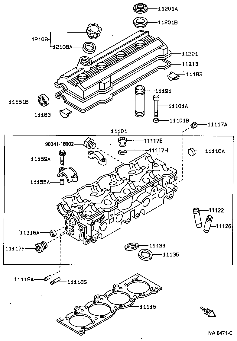 11101-69065 HEAD SUB-ASSY, CYLINDER product image