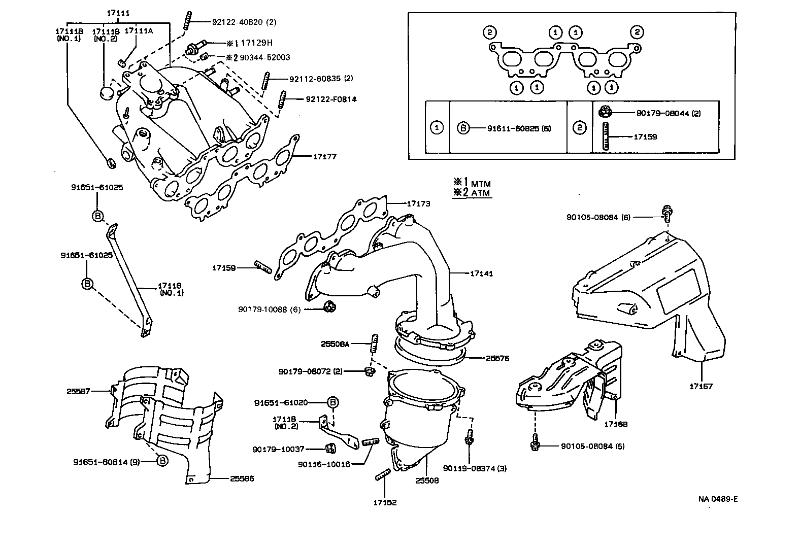 17118-74090 STAY, MANIFOLD product image