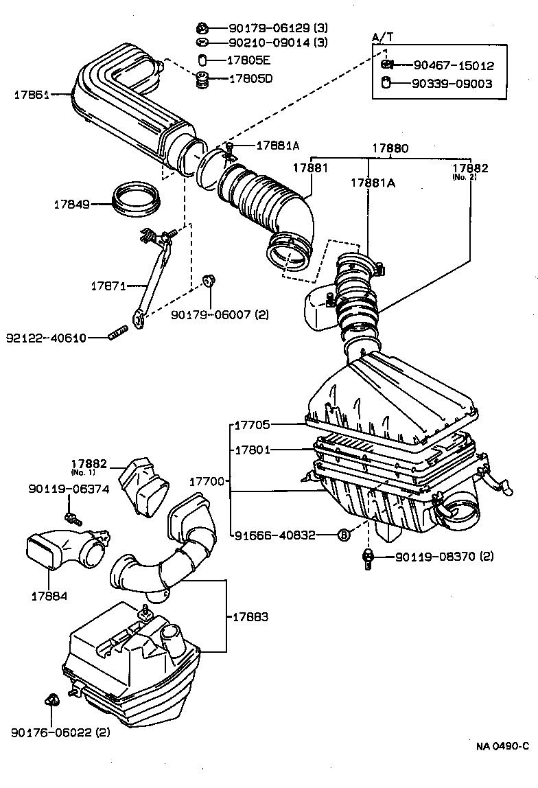 17700-74150 CLEANER ASSY, AIR product image