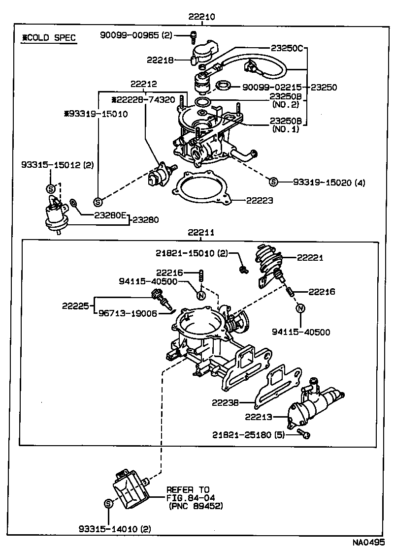22210-74201 BODY ASSY, THROTTLE product image