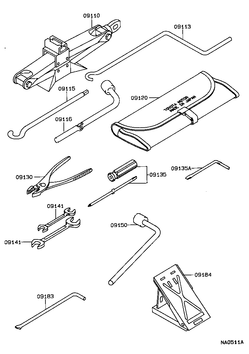 09111-20090 JACK ASSY product image
