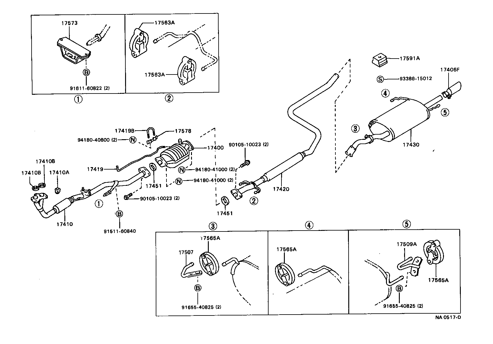 17430-16611 PIPE ASSY, EXHAUST, TAIL product image