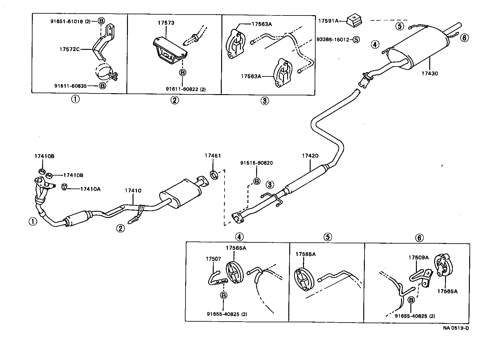 17430-16611 PIPE ASSY, EXHAUST, TAIL product image