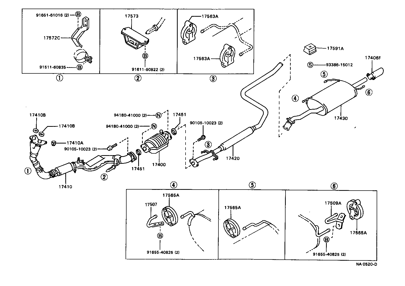 17430-16611 PIPE ASSY, EXHAUST, TAIL product image