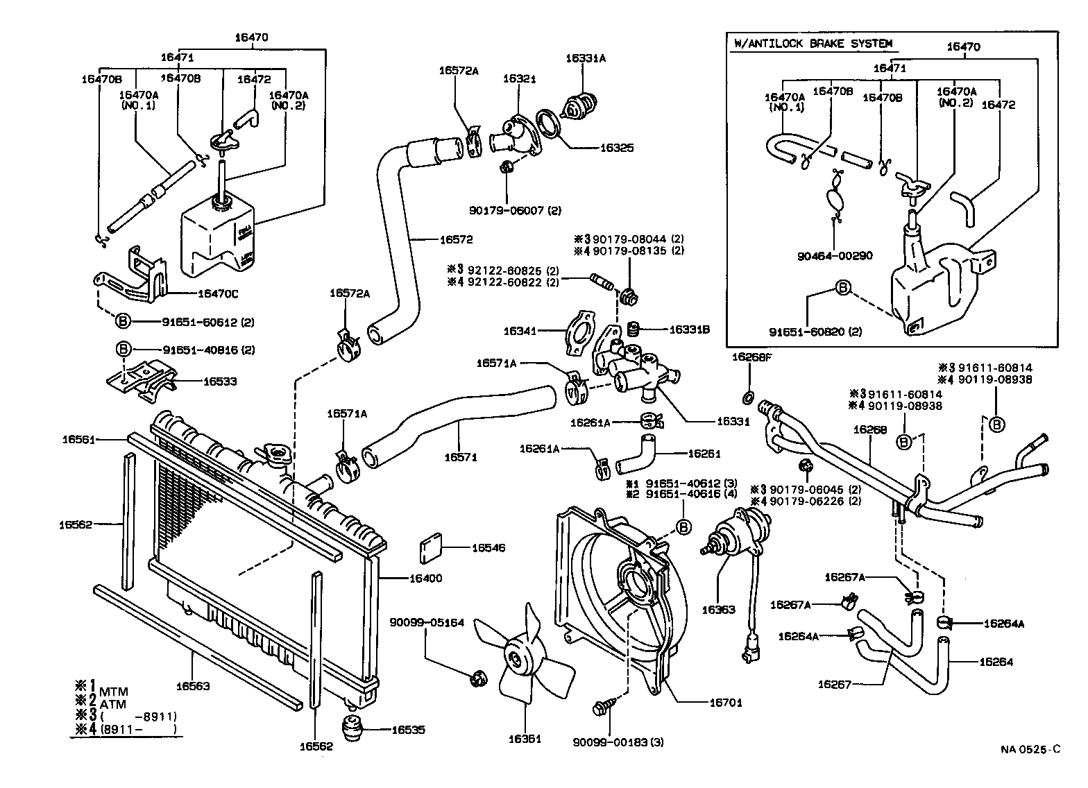 16261-16010 HOSE, WATER BY-PASS product image