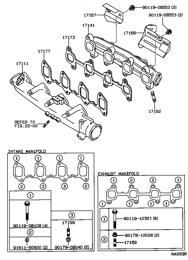 17101-16120 MANIFOLD, INTAKE product image