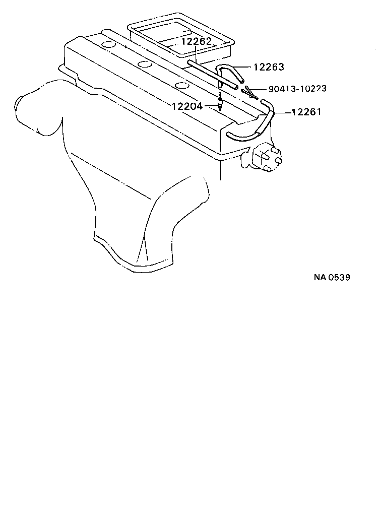 12204-74010 VALVE SUB-ASSY, VENTILATION product image
