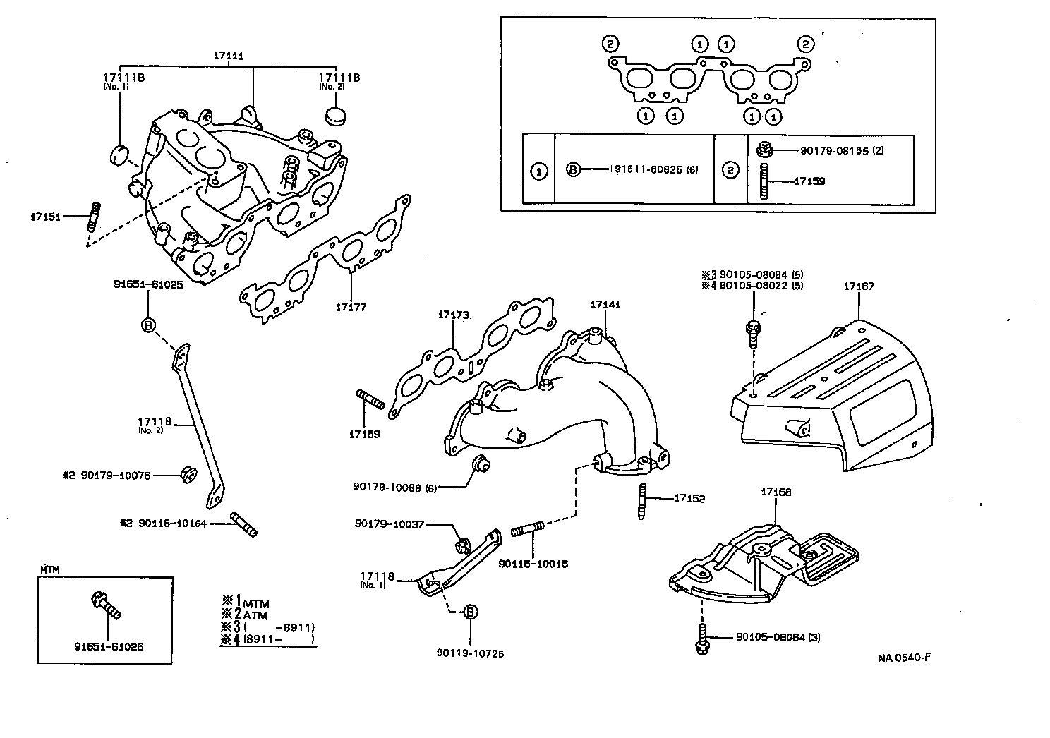 17118-74110 STAY, MANIFOLD product image