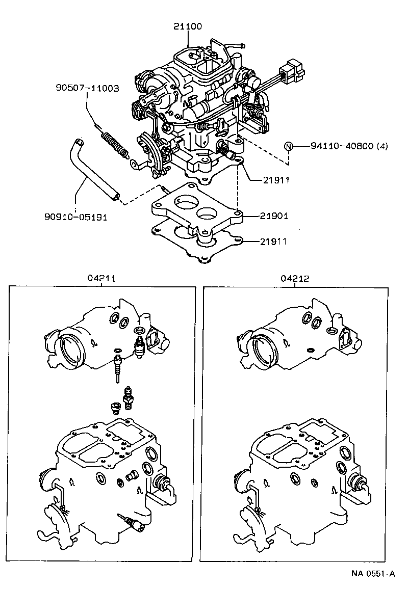 04211-74071 CARBURETOR KIT product image