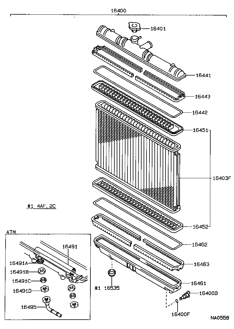 16261-74040 HOSE, WATER BY-PASS product image