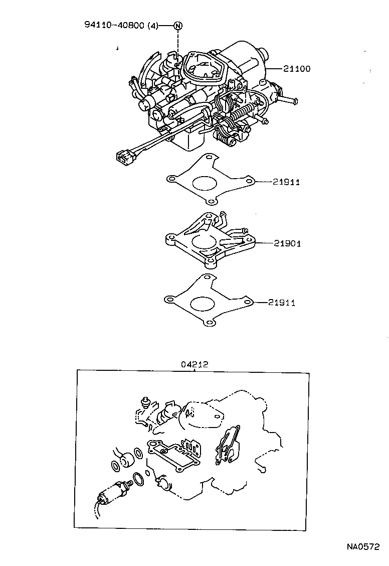 04211-11071 CARBURETOR KIT product image