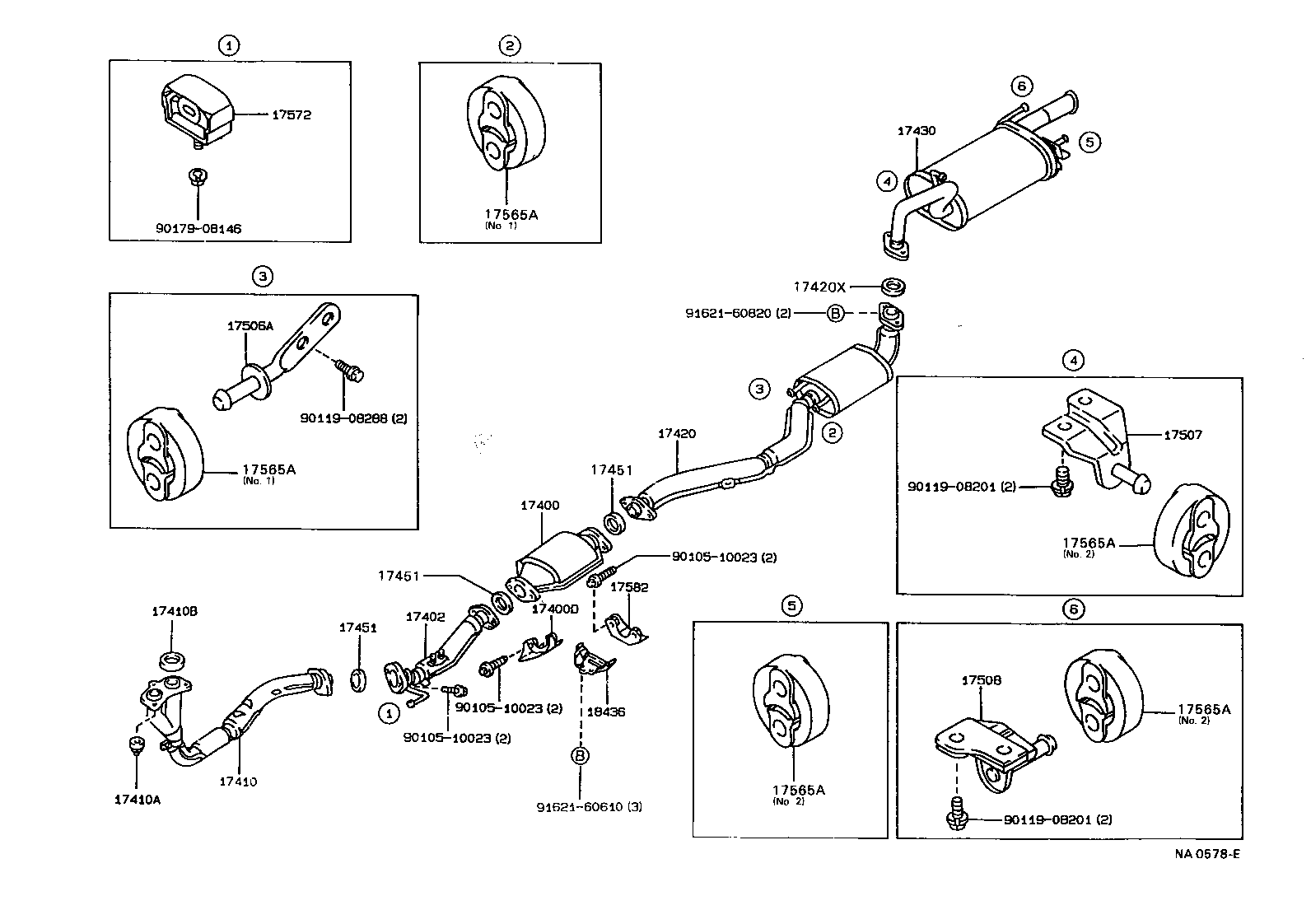 17430-11230 PIPE ASSY, EXHAUST, TAIL product image