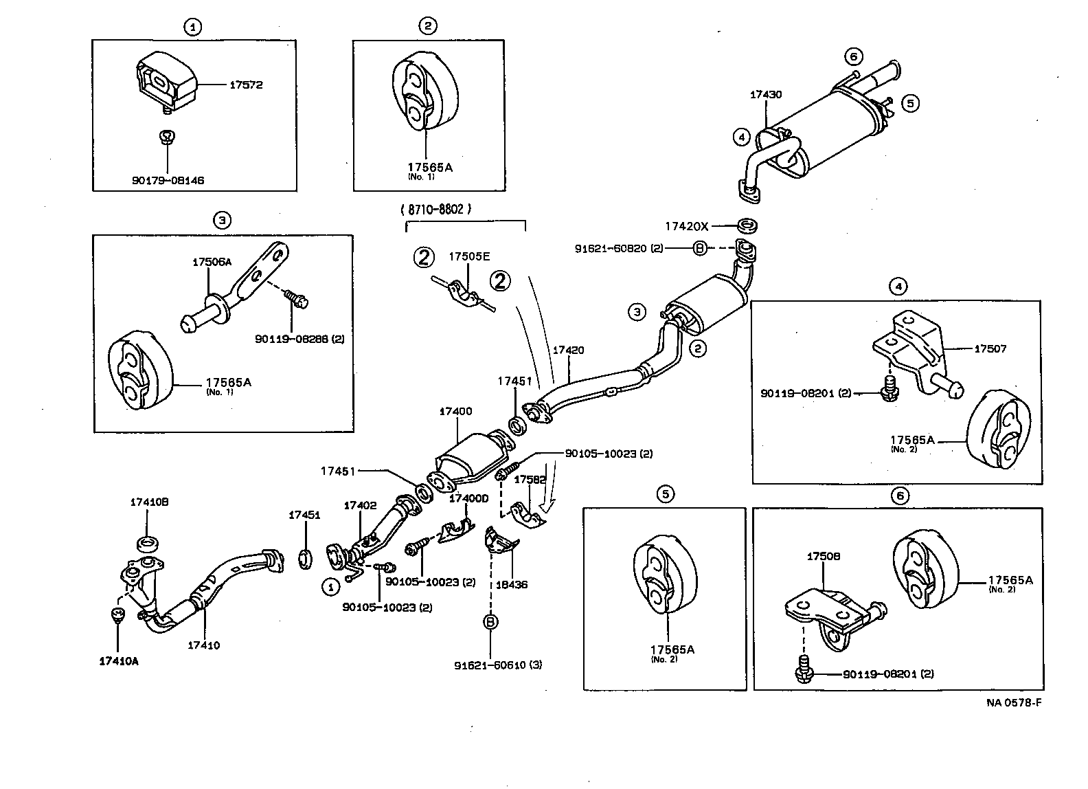 17430-11190 PIPE ASSY, EXHAUST, TAIL product image