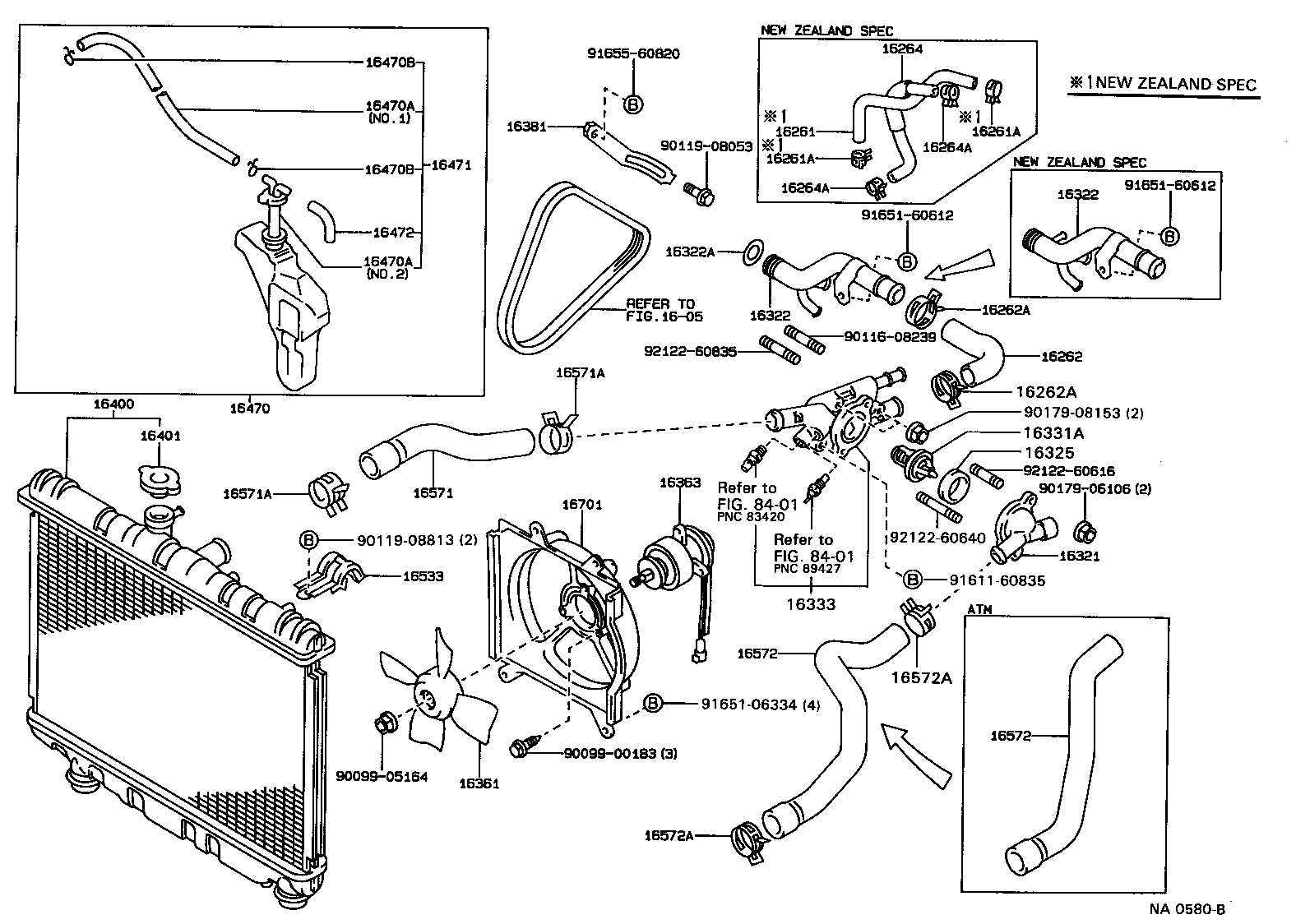 16400-64450 RADIATOR ASSY product image