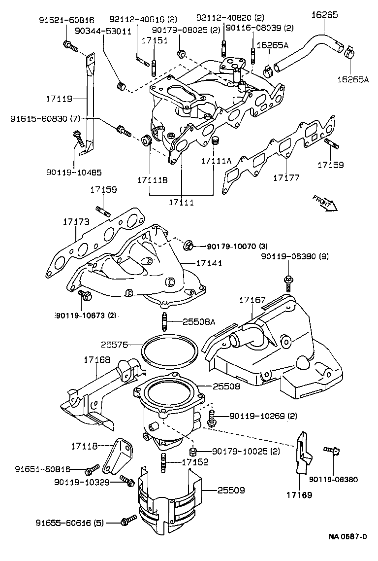 17101-74170 MANIFOLD, INTAKE product image