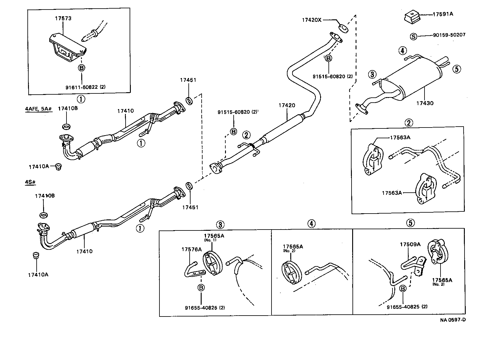 17430-64490 PIPE ASSY, EXHAUST, TAIL product image