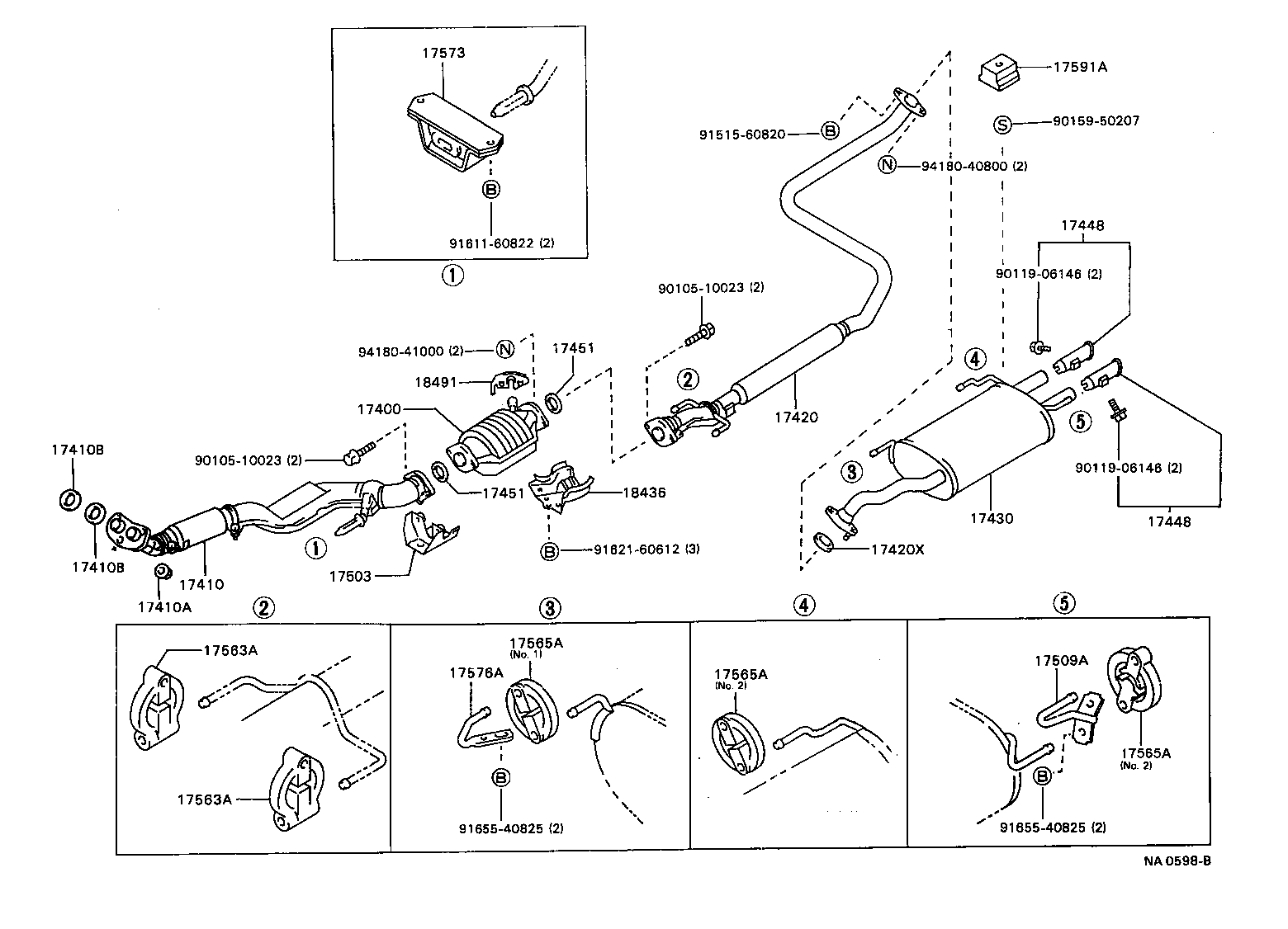 17430-64490 PIPE ASSY, EXHAUST, TAIL product image
