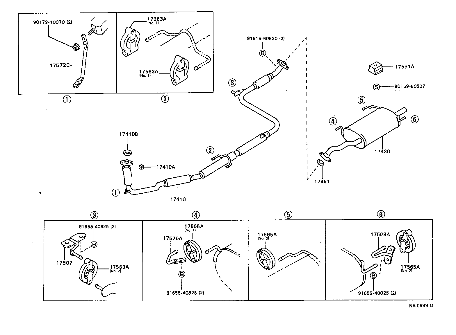 17430-64490 PIPE ASSY, EXHAUST, TAIL product image