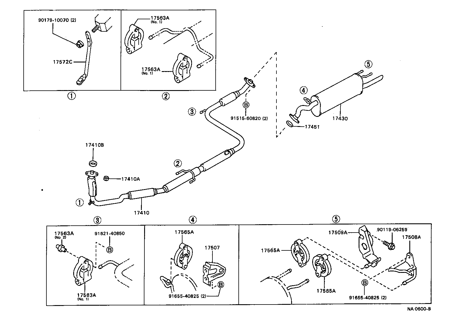 17430-64490 PIPE ASSY, EXHAUST, TAIL product image