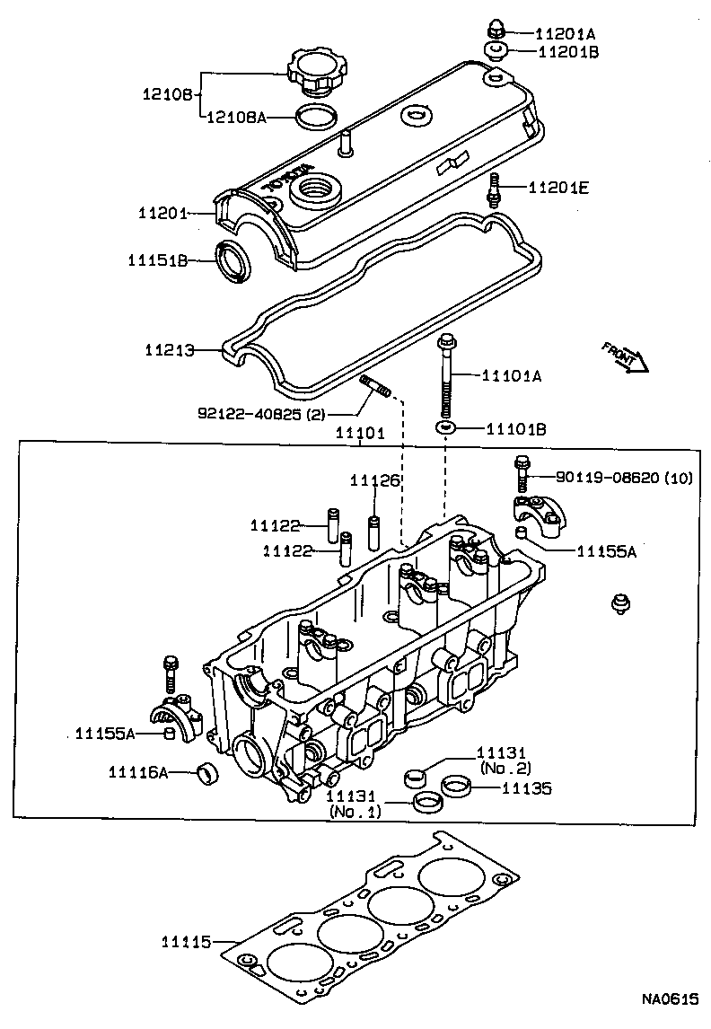 11115-74060 GASKET, CYLINDER HEAD product image