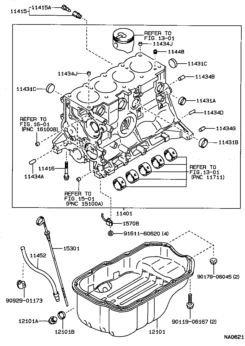 11401-19367 BLOCK SUB-ASSY, CYLINDER product image