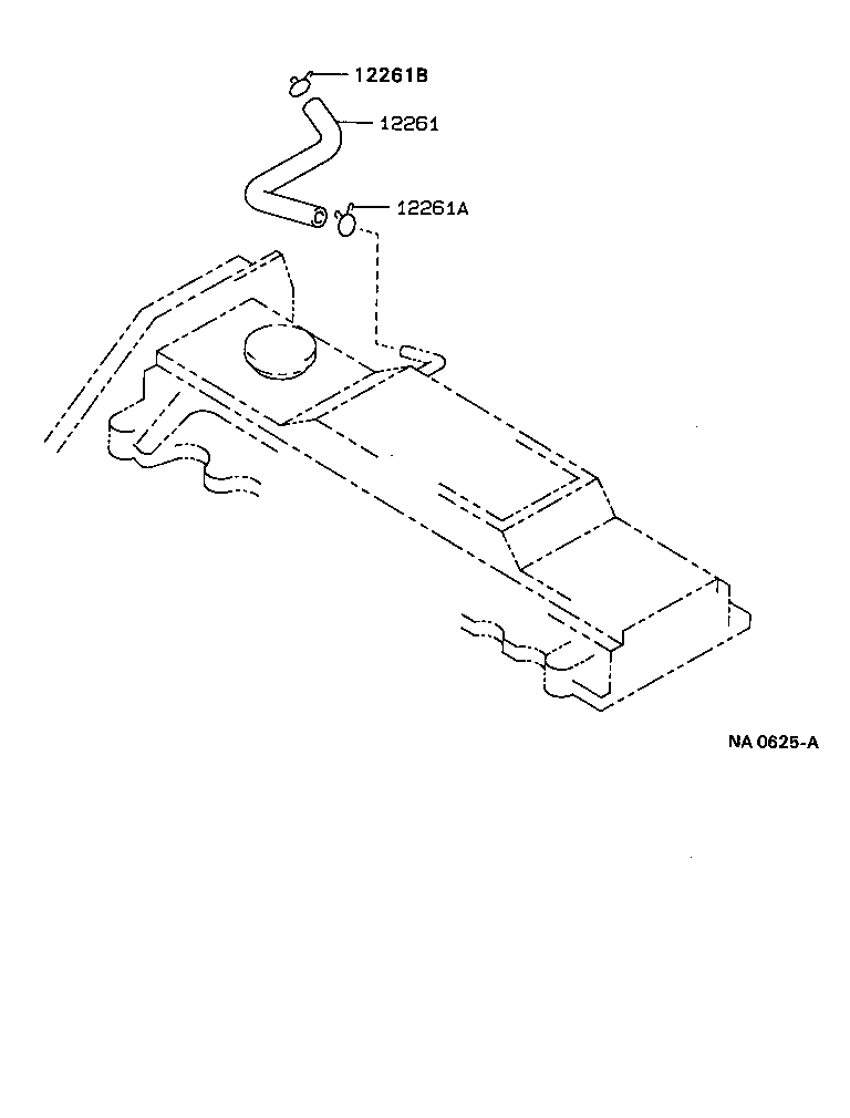 12262-11080 HOSE, VENTILATION, NO.2 product image
