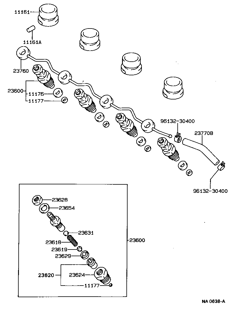 23600-59095 HOLDER & NOZZLE SET, NOZZLE product image